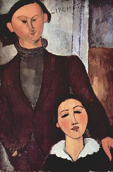 Amedeo Modigliani Portrat des Jacques Lipchitz mit seiner Frau China oil painting art